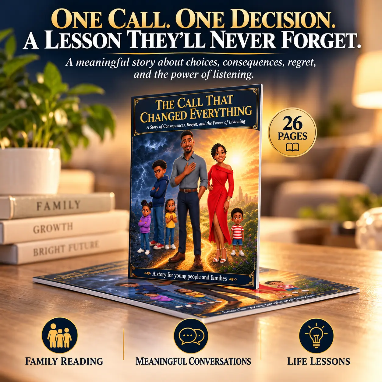 The Call That Changed Everything paper edition with its 26-page detail
